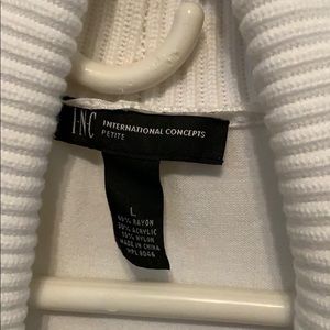 White cardigan